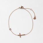 ciite' シーテ ブレスレット 【 金属アレルギー対応 】 クロスビジューブレスレット サージカルステンレス