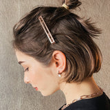 ciite' シーテ ヘアアクセサリー スクエアヘアクリップ ピンクゴールド FREE