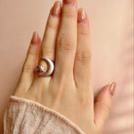 ciite' シーテ リング シルキームーンスター リング ピンクゴールド FREE