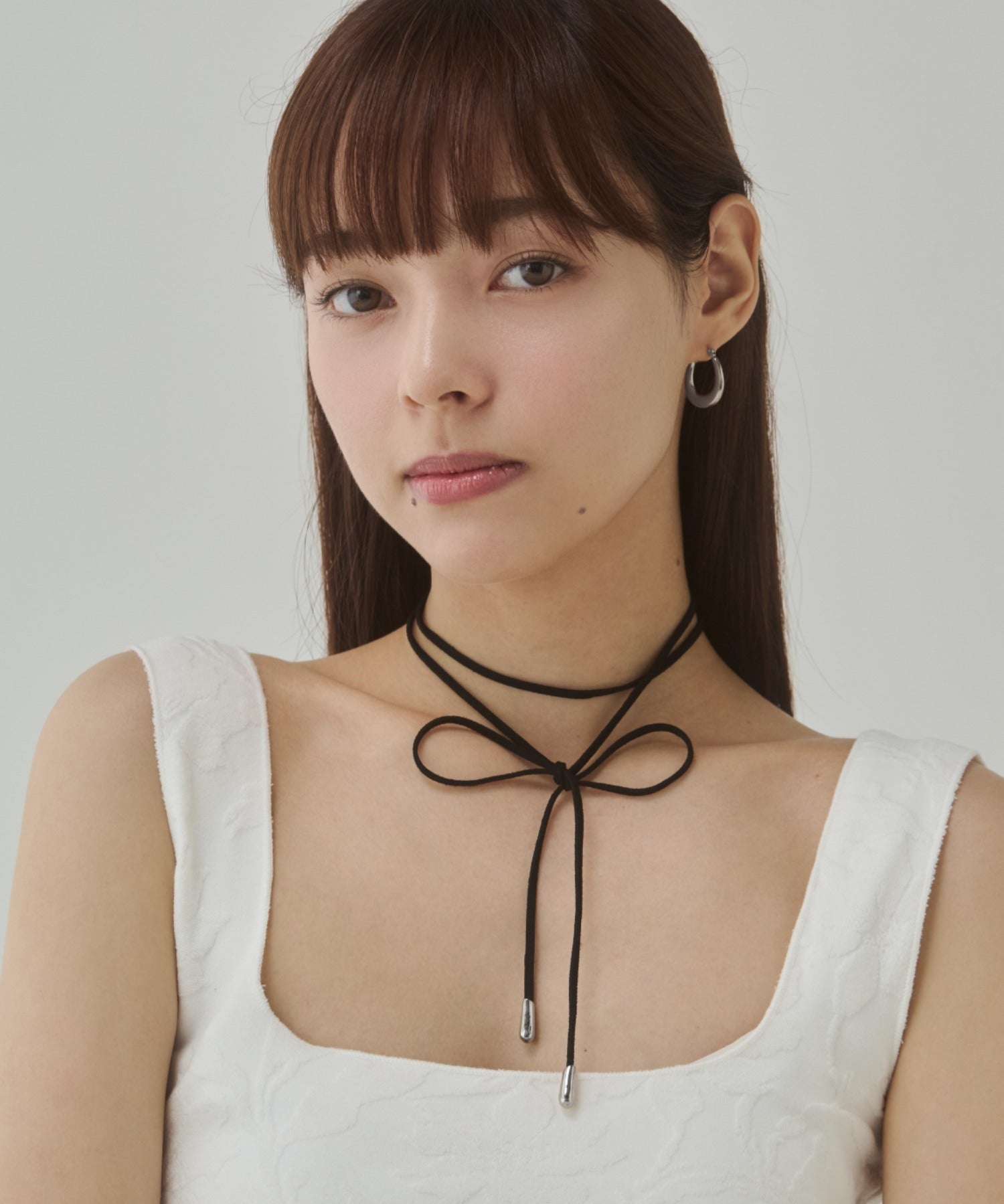 ciite' シーテ チョーカー シンプルコードチョーカー シルバー系その他 FREE