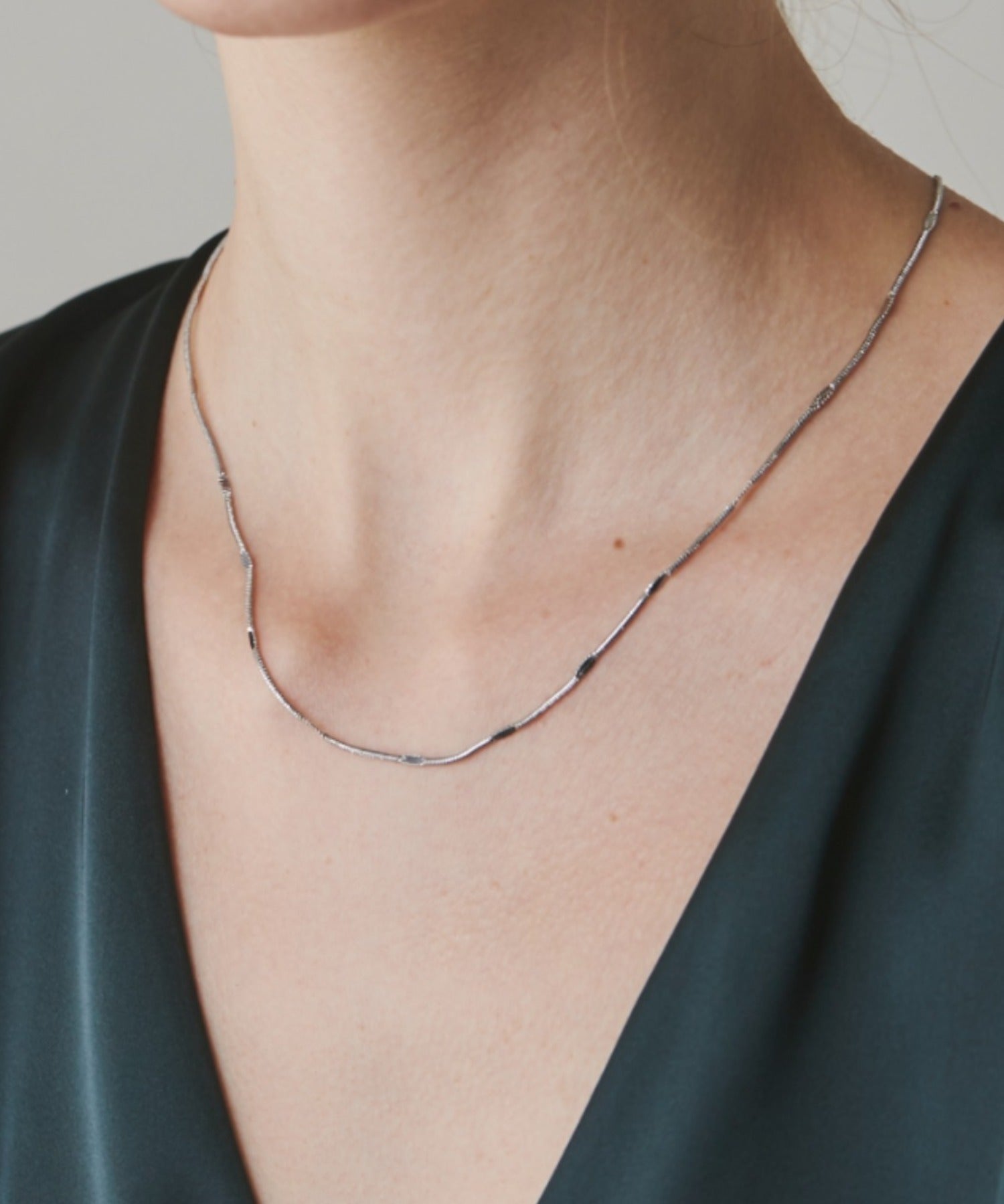 ciite' シーテ ネックレス 【 金属アレルギー対応 】 デザインスネークチェーンネックレス サージカルステンレス シルバー FREE