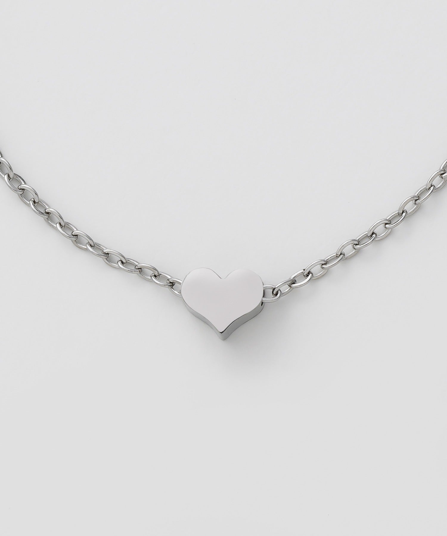 ciite' シーテ ネックレス 【 金属アレルギー対応 】 ミニハートネックレス サージカルステンレス シルバー FREE