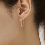 ciite' シーテ ピアス（両耳用） 【 金属アレルギー対応 】ボールモチーフ オーバルフープピアス サージカルステンレス（両耳用） シルバー FREE