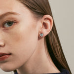 ciite' シーテ ピアス（両耳用） 【 金属アレルギー対応 】 ハートデザインピアス サージカルステンレス (両耳用) シルバー FREE