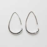 ciite' シーテ ピアス（両耳用） 【 金属アレルギー対応 】 シズクフープピアス サージカルステンレス シルバー FREE