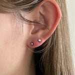 ciite' シーテ ピアス（両耳用） 【 金属アレルギー対応 】 ボール セットピアス 2個セット サージカルステンレス シルバー FREE