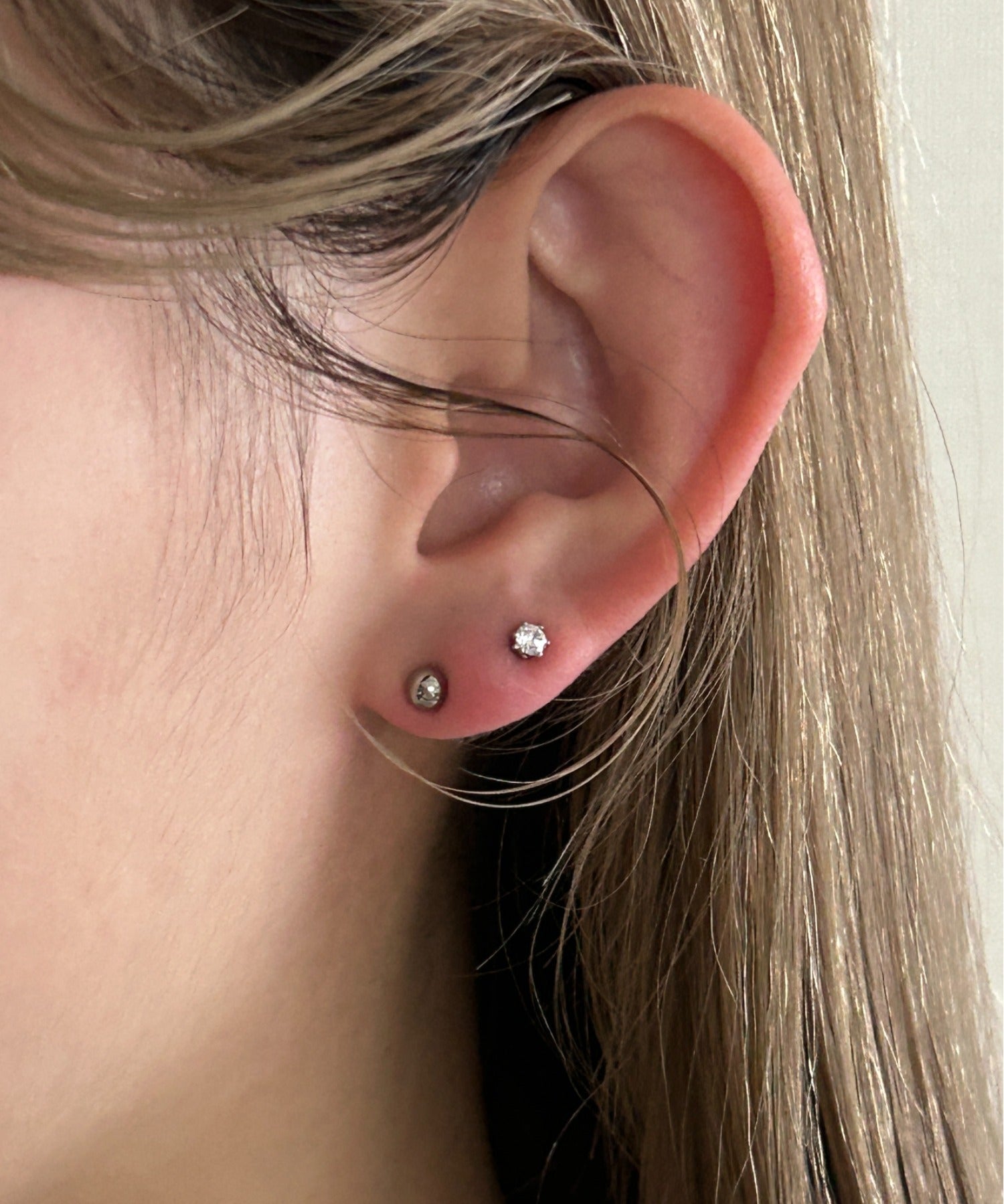 ciite' シーテ ピアス（両耳用） 【 金属アレルギー対応 】 ボール セットピアス 2個セット サージカルステンレス シルバー FREE