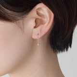 ciite' シーテ ピアス（両耳用） 【金属アレルギー対応】シズクデザインピアス（両耳用） サージカルステンレス シルバー FREE