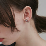 ciite' シーテ イヤリング 【 金属アレルギー対応 】 フラワーモチーフ イヤリング サージカルステンレス (両耳用) シルバー FREE