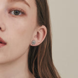 ciite' シーテ ピアス（両耳用） 【 金属アレルギー対応 】 フラワーモチーフピアス サージカルステンレス (両耳用) シルバー FREE