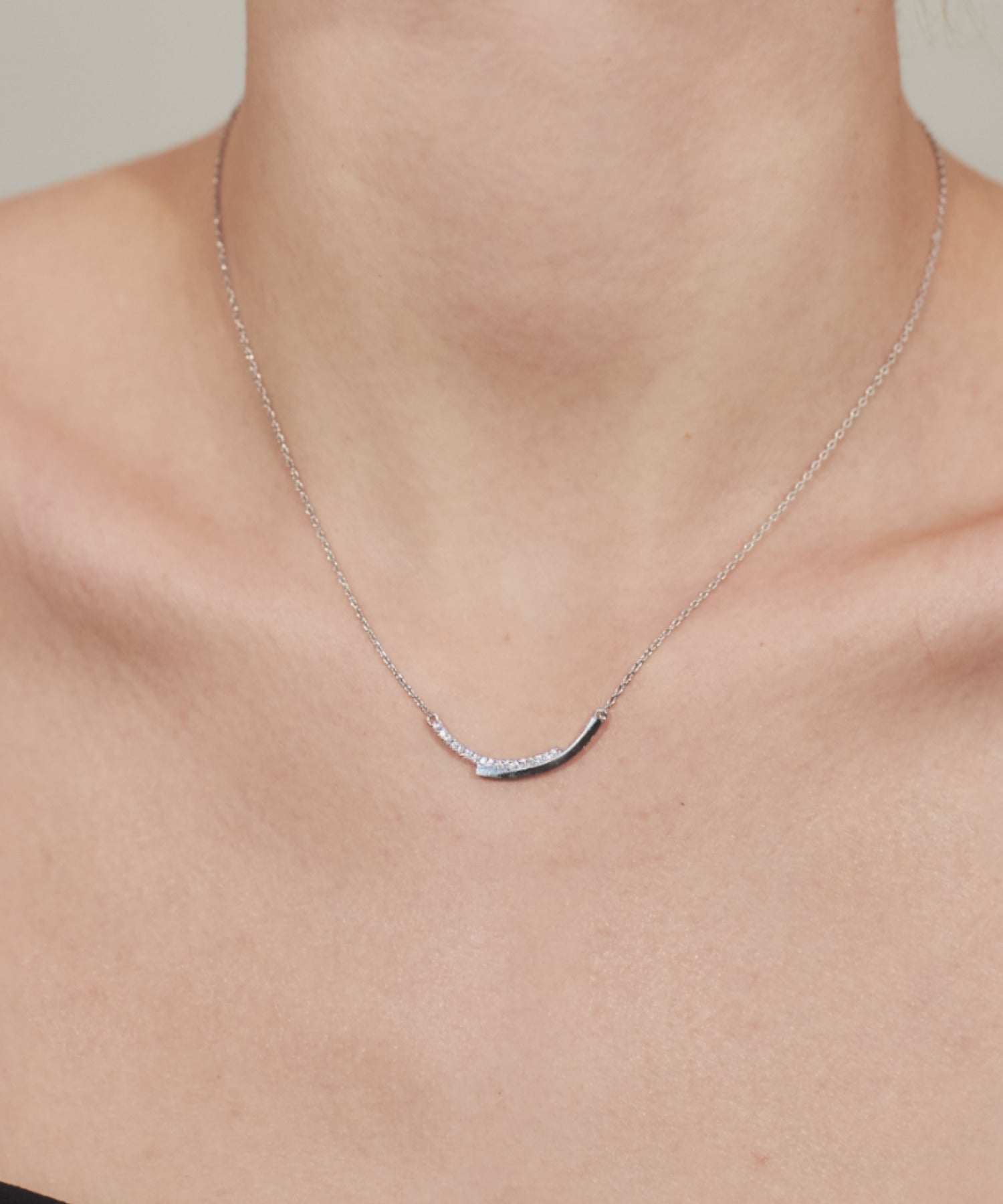 ciite' シーテ ネックレス チェーンビジューネックレス シルバー FREE