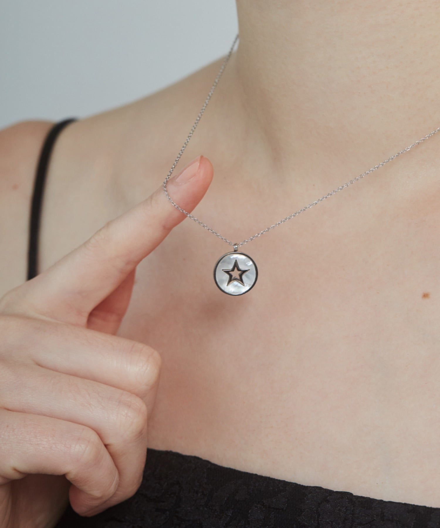 ciite' シーテ ネックレス 【 金属アレルギー対応 】 スターコインネックレス サージカルステンレス シルバー FREE