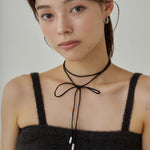 ciite' シーテ チョーカー シンプルコードチョーカー シルバー FREE