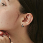 ciite' シーテ ピアス（両耳用） 【 金属アレルギー対応 】 ミニドロップピアス サージカルステンレス (両耳用) シルバー FREE