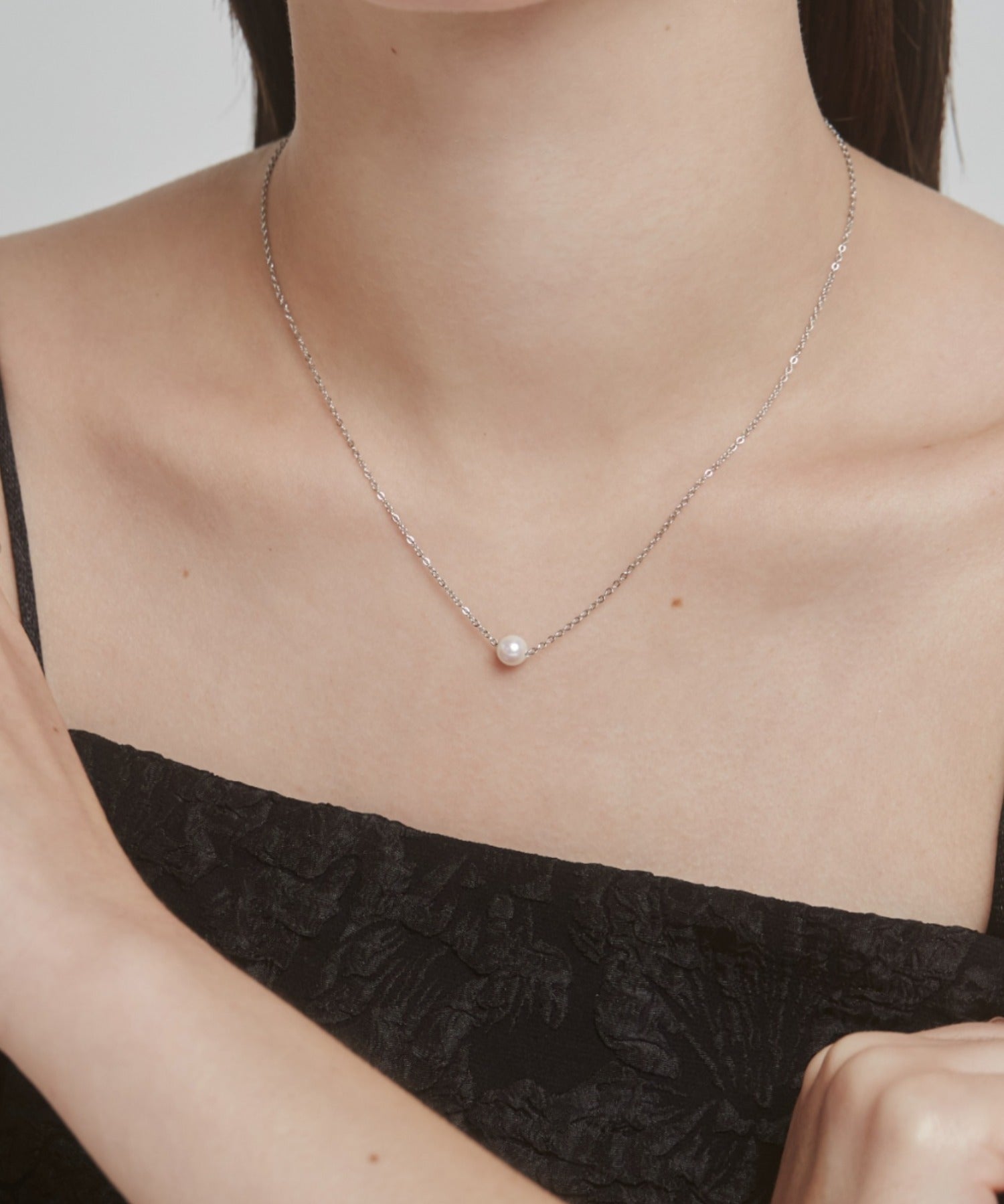 ciite' シーテ ネックレス 【 金属アレルギー対応 】 パールネックレス サージカルステンレス シルバー FREE