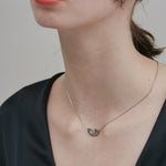 ciite' シーテ ネックレス 【 金属アレルギー対応 】 ニュアンスモチーフ ネックレス サージカルステンレス シルバー FREE