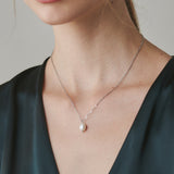 ciite' シーテ ネックレス 【 金属アレルギー対応 】 シンプルパールネックレス サージカルステンレス シルバー FREE