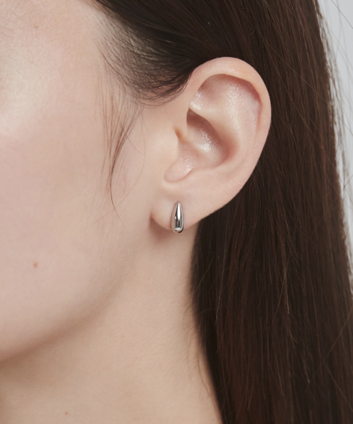 ciite' シーテ ピアス（両耳用） 【 金属アレルギー対応 】 ミニドロップピアス サージカルステンレス (両耳用) シルバー FREE