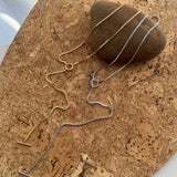 ciite' シーテ ネックレス ボックスチェーンマンテルネックレス シルバー FREE