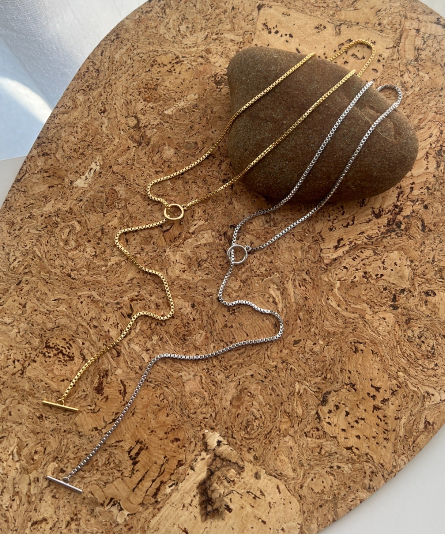 ciite' シーテ ネックレス ボックスチェーンマンテルネックレス シルバー FREE