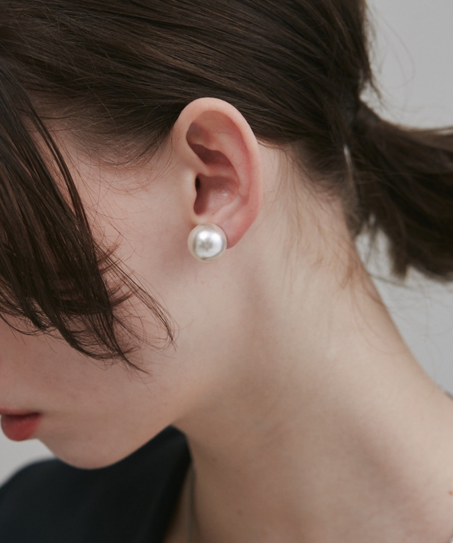 ciite' シーテ ピアス（両耳用） 【 金属アレルギー対応 】 2WAYパールピアス サージカルステンレス (両耳用) シルバー FREE