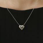 ciite' シーテ ネックレス 【 金属アレルギー対応 】 ハートネックレス サージカルステンレス シルバー FREE