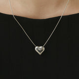 ciite' シーテ ネックレス 【 金属アレルギー対応 】 ハートネックレス サージカルステンレス シルバー FREE