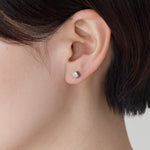 ciite' シーテ ピアス（両耳用） 【金属アレルギー対応】シンプルスクエア ピアス シルバー