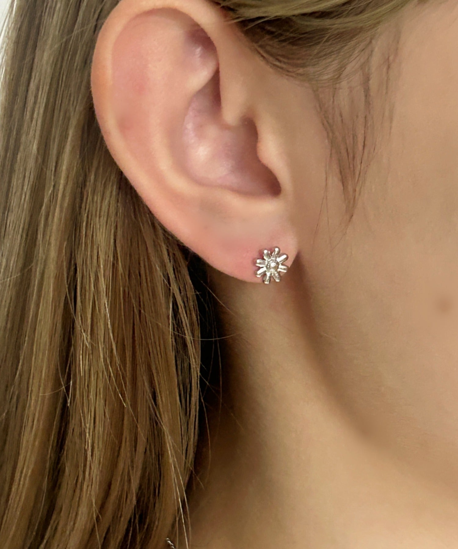 ciite' シーテ ピアス（両耳用） 【 金属アレルギー対応 】 リトル フルールピアス サージカルステンレス シルバー FREE