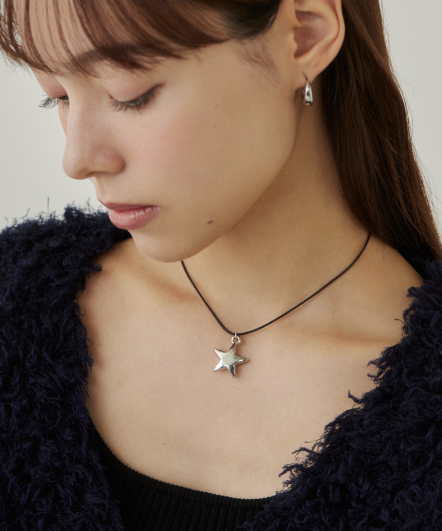 ciite' シーテ ネックレス メタルスタートップ コードチョーカー / ネックレス シルバー FREE