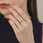 ciite' シーテ リング 【 金属アレルギー対応 】 シンプルビジューリング サージカルステンレス シルバー FREE