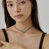 ciite' シーテ ネックレス メタルトップ コードチョーカー / ネックレス シルバー FREE