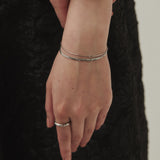 ciite' シーテ ブレスレット layered narrow bracelet / レイヤード ナロー ブレスレット シルバー FREE