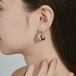 ciite' シーテ ピアス（両耳用） 【 金属アレルギー対応 】 ぷっくりピアス サージカルステンレス (両耳用) シルバー FREE