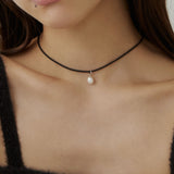 ciite' シーテ チョーカー パール コードチョーカー / ネックレス シルバー FREE