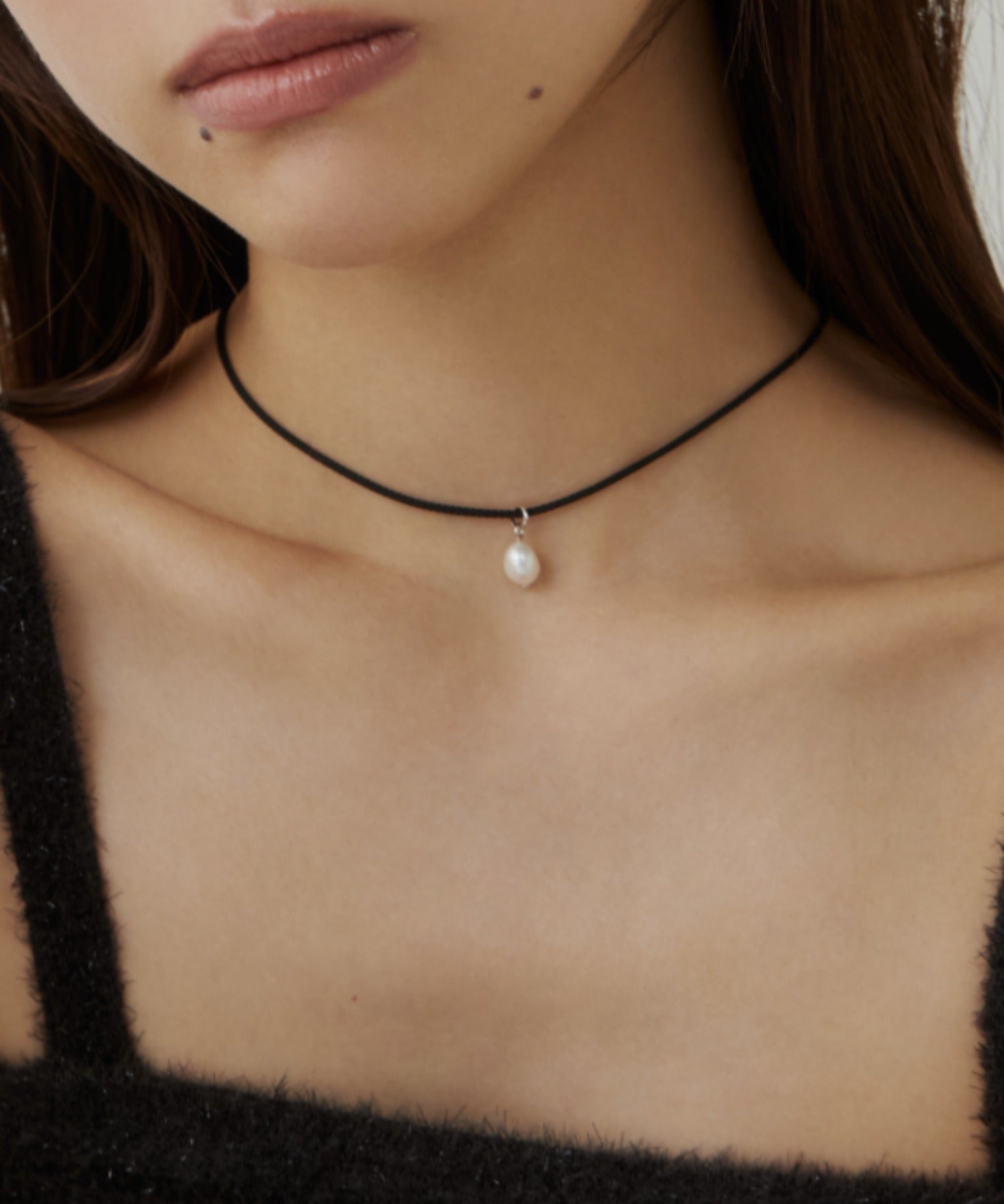 ciite' シーテ チョーカー パール コードチョーカー / ネックレス シルバー FREE