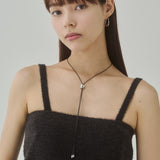 ciite' シーテ ネックレス ループタイ ロングネックレス シルバー FREE