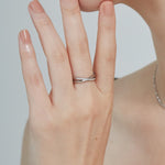 ciite' シーテ リング 【 金属アレルギー対応 】 ビジュークロスリング サージカルステンレス シルバー