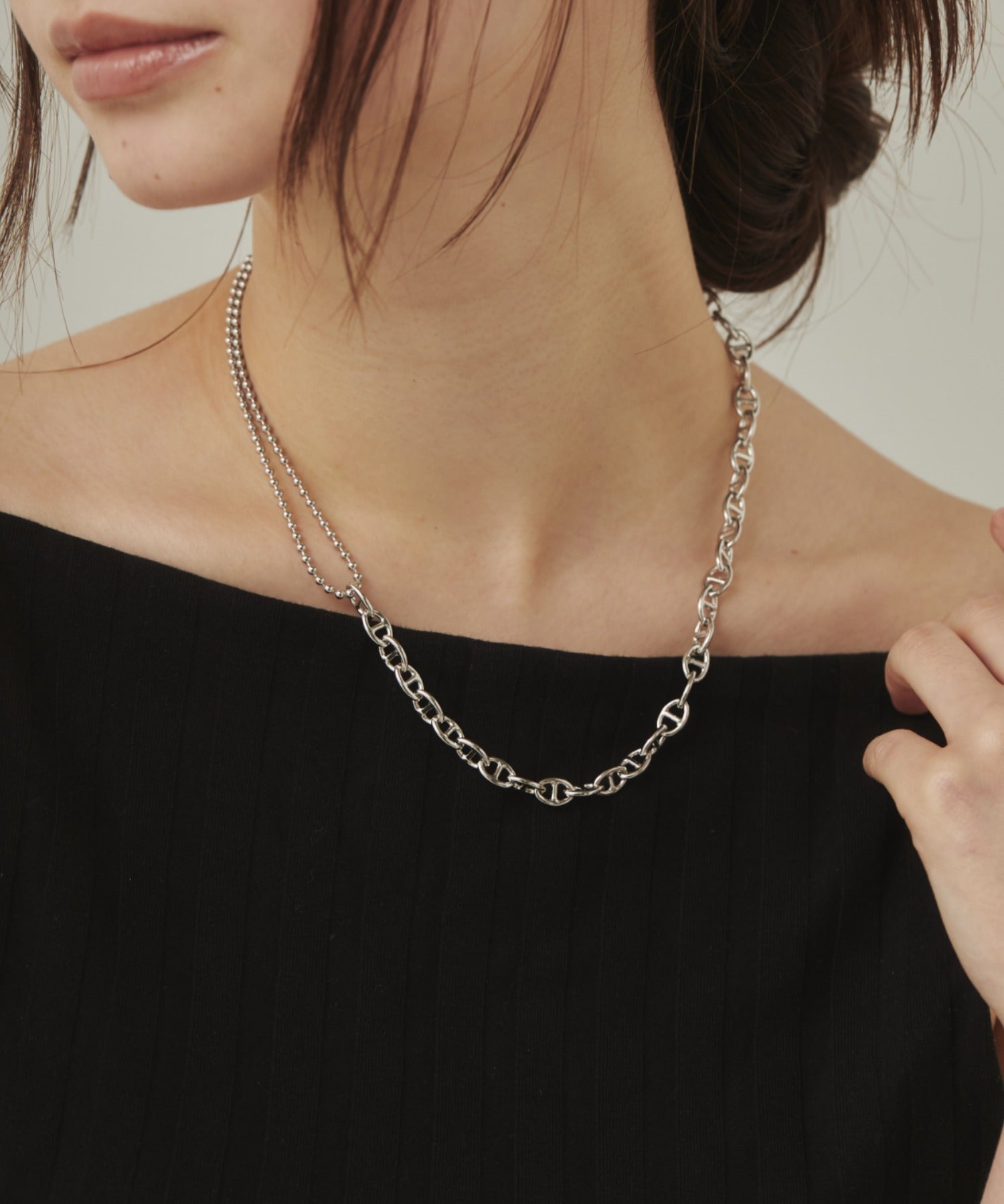 ciite' シーテ ネックレス anchor chain necklace / アンカー チェーン ネックレス シルバー FREE