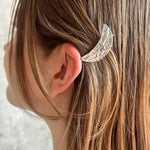 ciite' シーテ バレッタ/ヘアクリップ クレセントムーン デザインクリップ シルバー FREE
