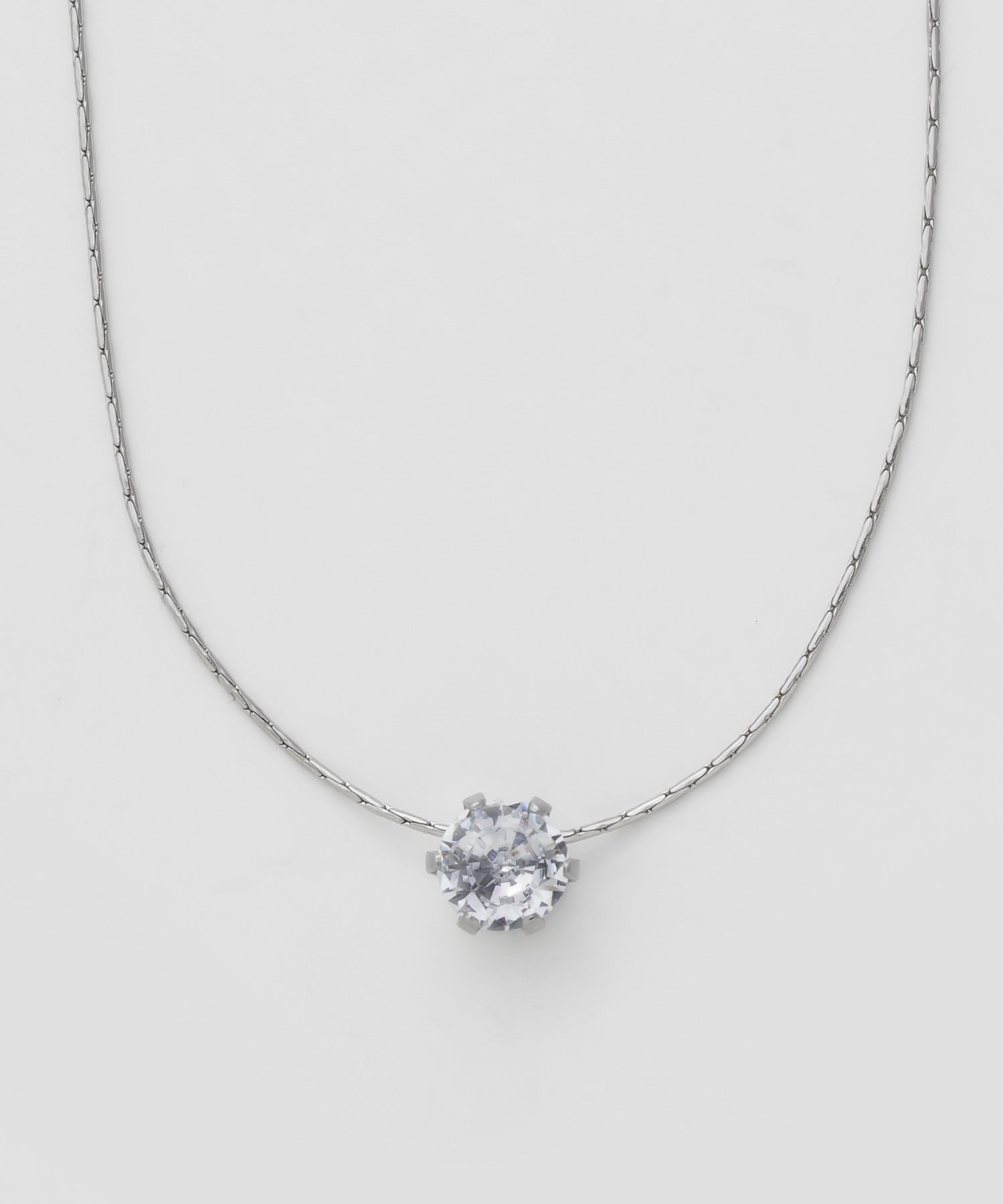 ciite' シーテ ネックレス 【 金属アレルギー対応 】 ビジューネックレス サージカルステンレス シルバー FREE