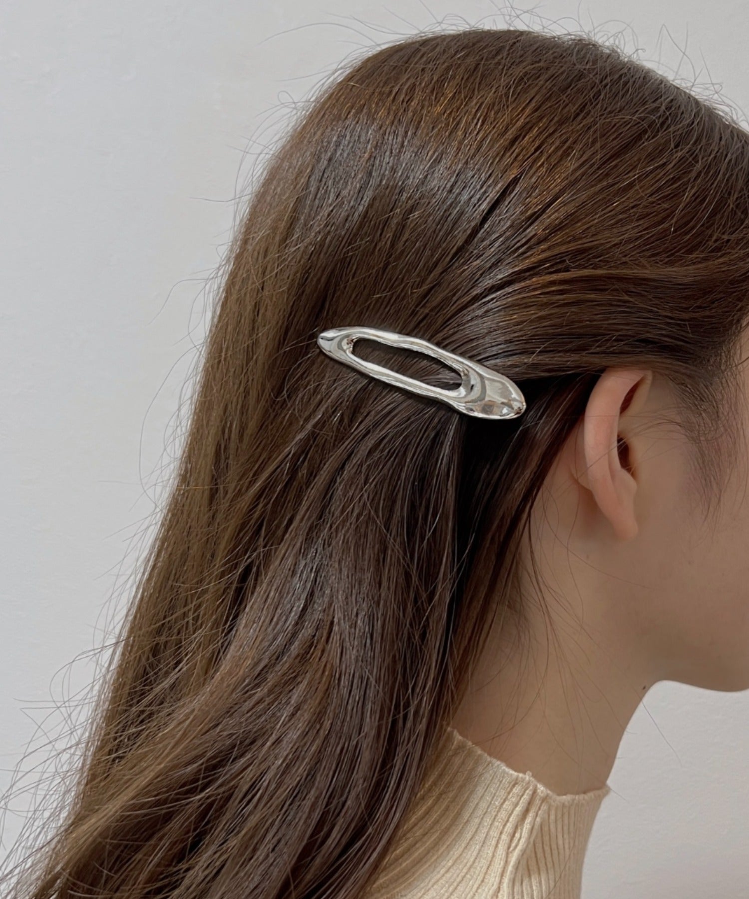 ciite' シーテ ヘアアクセサリー メタルデザイン ヘアクリップ シルバー FREE
