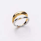 メタルミックスカラーダブルリング