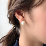 ciite' シーテ ピアス（両耳用） 【12mm】 選べるパールピアス （コットンパール / アクリルパール） (両耳用) シルバー系その他 FREE