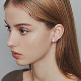 ciite' シーテ ピアス（両耳用） 【 金属アレルギー対応 】 シンプルパールピアス サージカルステンレス 8mm 10mm 12mm (両耳用) ホワイト S