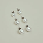 ciite' シーテ ピアス（両耳用） 【 金属アレルギー対応 】 シンプルパールピアス サージカルステンレス 8mm 10mm 12mm (両耳用)
