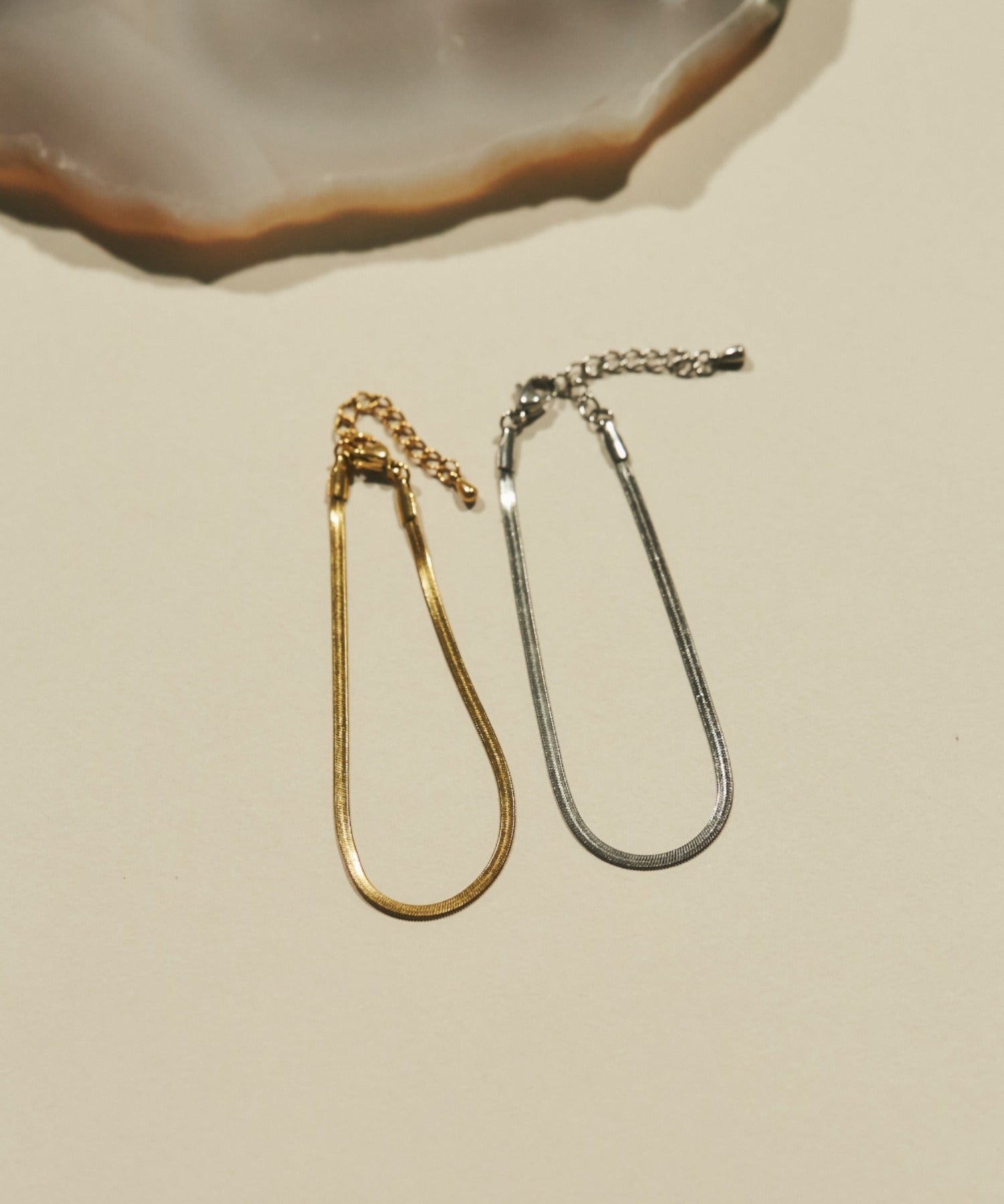 ciite' シーテ ブレスレット 【 金属アレルギー対応 】 2mm シンプルスネークチェーンブレスレット サージカルステンレス