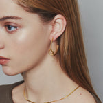 ciite' シーテ ピアス（両耳用） 【 金属アレルギー対応 】 ノットサークルピアス サージカルステンレス 316L (両耳用)