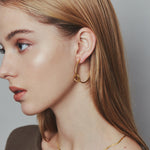 ciite' シーテ ピアス（両耳用） 【 金属アレルギー対応 】 ノットサークルピアス サージカルステンレス 316L (両耳用)