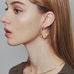 ciite' シーテ ピアス（両耳用） 【 金属アレルギー対応 】 ノットサークルピアス サージカルステンレス 316L (両耳用)